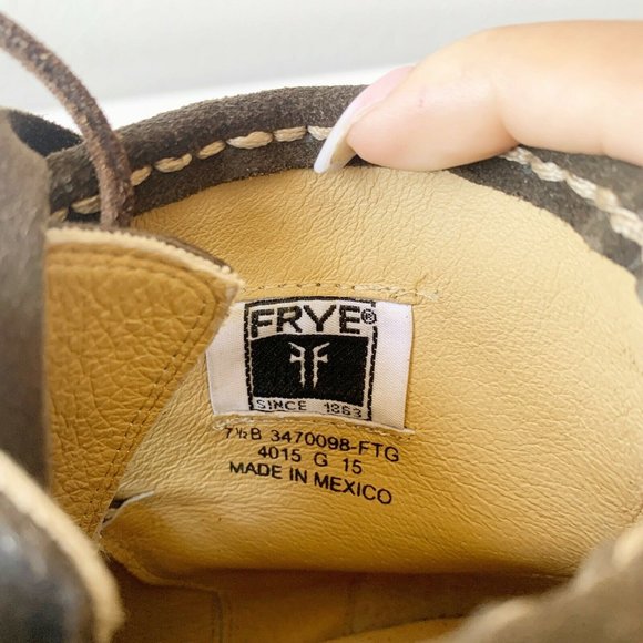 Frye Sacha Fringe Chukka Lace up Ankle Boot Sz 7.5 - Picture 6 of 7